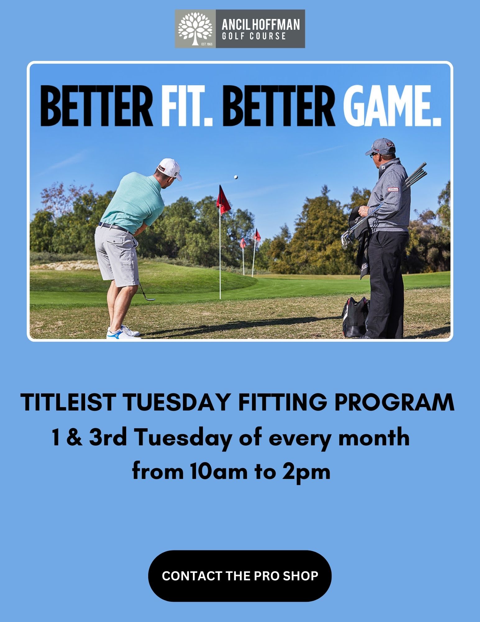  Tuesday Titleist Fitting Events